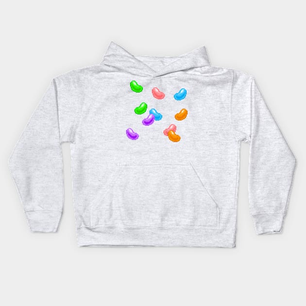 8 bit Jellybeans Kids Hoodie by hahaha.creative